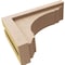 Ekena Millwork 4"W x 12"D x 8"H Classic Warren Rough Cedar Woodgrain TimberThane Corbel, Primed Tan CORUR04X12X08WARRCPR - alternate 2